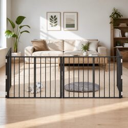 Versatile 4 Panel Dog Enclosure for Indoor Use
