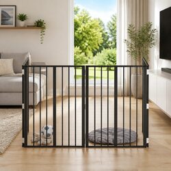 Practical Indoor Dog Gate - 4 Foldable Panels for Puppies