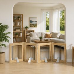 Practical Foldable Dog Gate for Hallways – 4 Panels