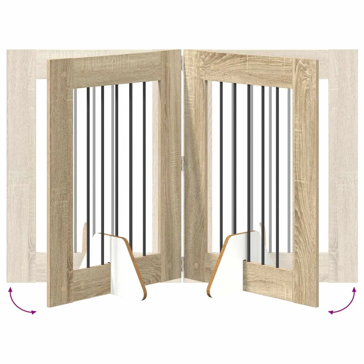 Indoor Pet Fence with 6 Foldable Panels