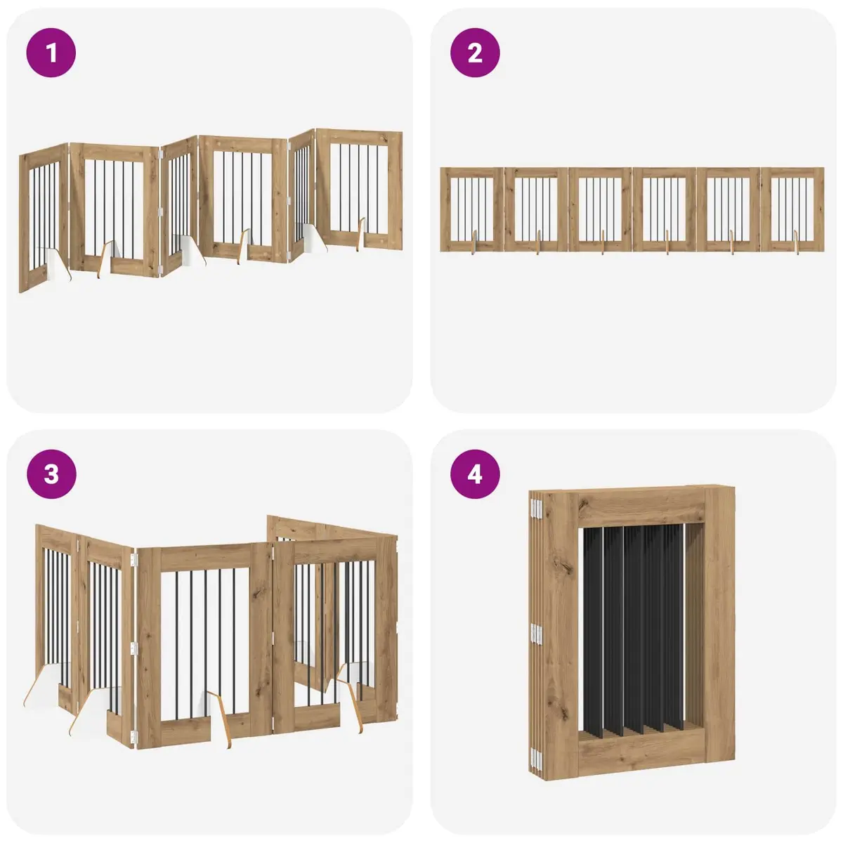 Foldable Dog Gate for Indoor Use