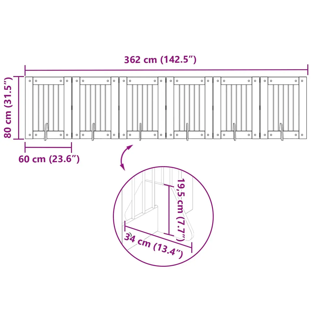 Foldable Dog Gate for Indoor Use