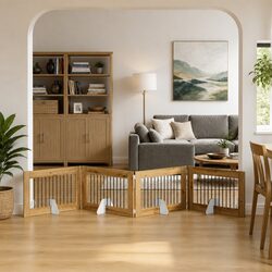 Practical Foldable Dog Gate for Home Use