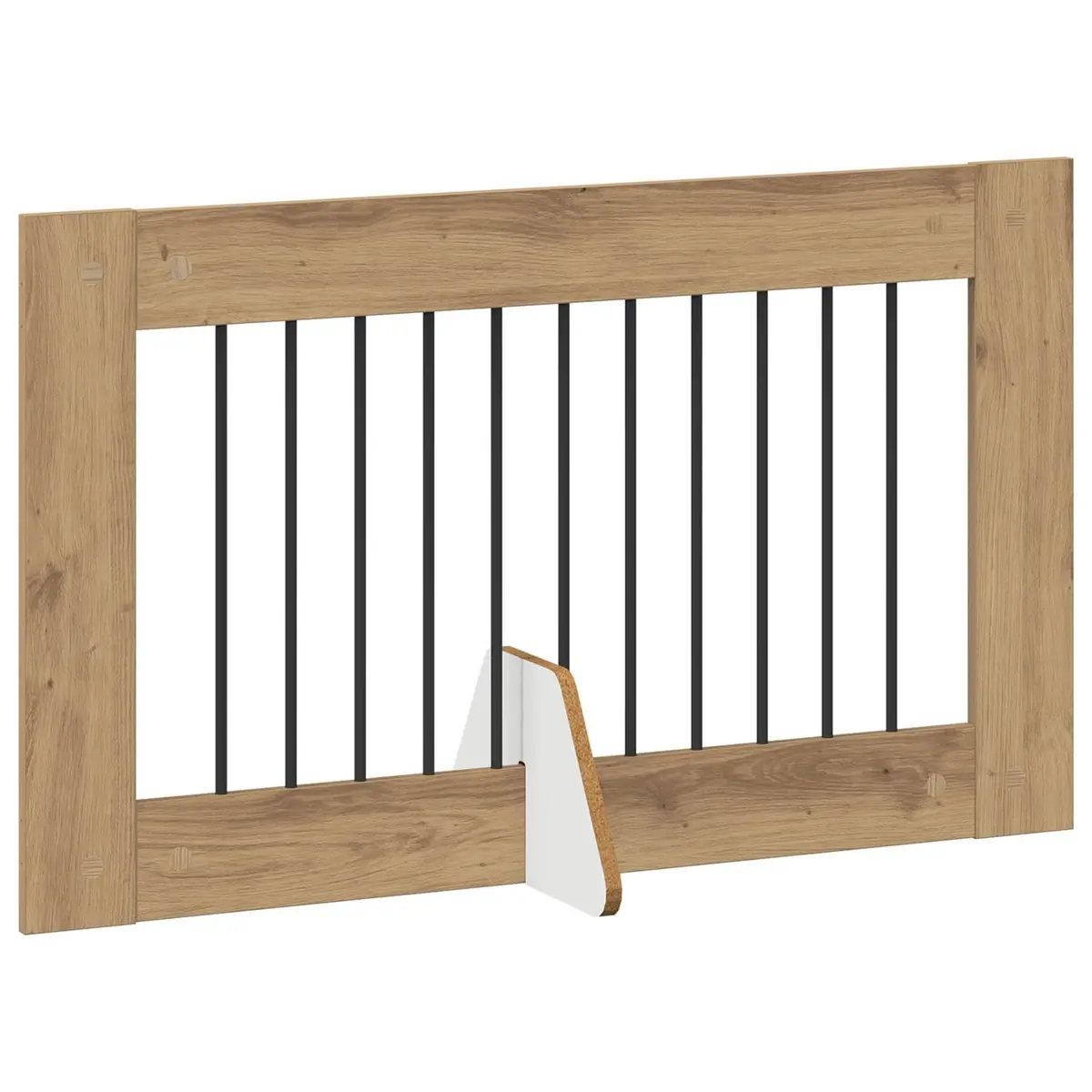 Brown Dog Gate with 6 Panels for Home Use