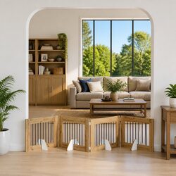 Practical Foldable Dog Gate for Indoor Spaces