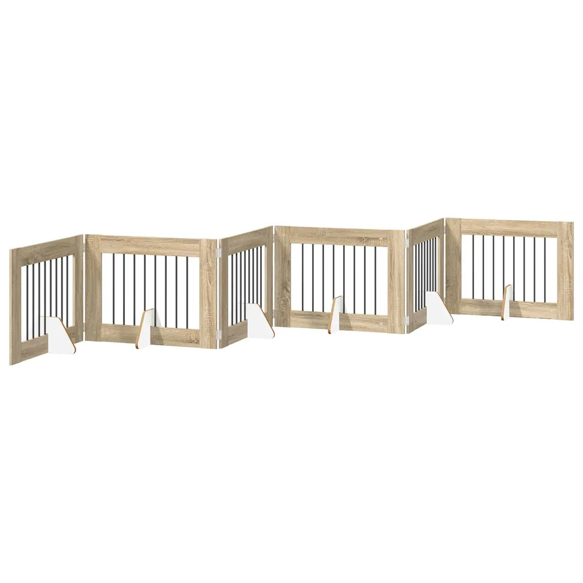 6-Panel Dog Gate for Various Home Spaces