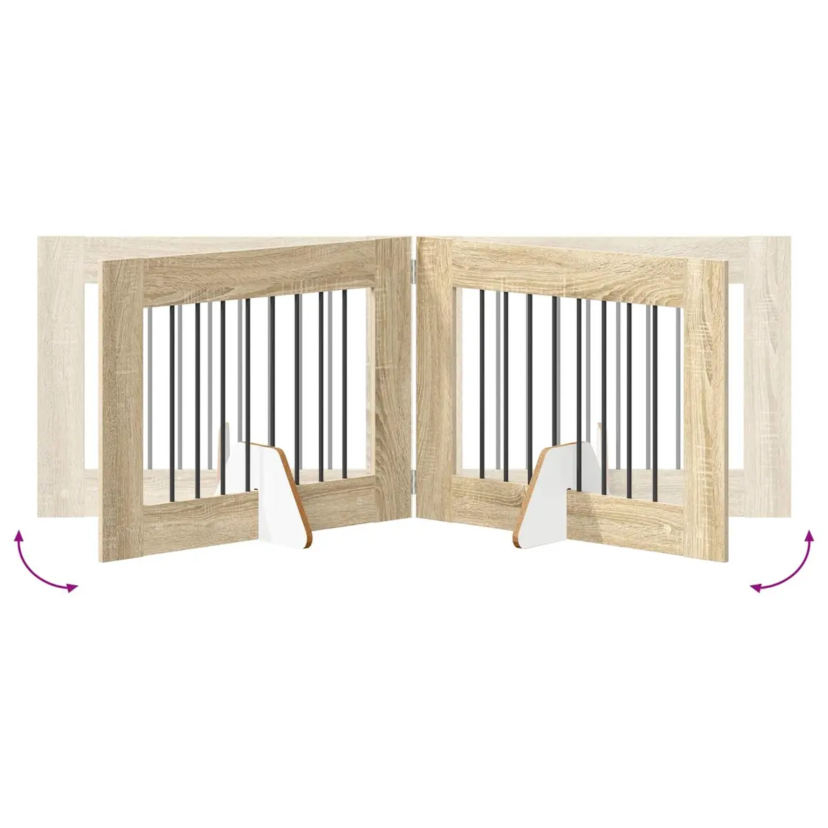 6-Panel Dog Gate for Various Home Spaces