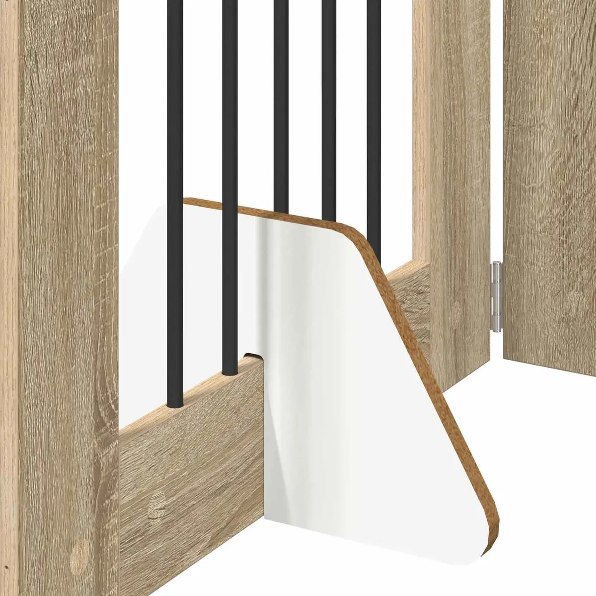 Foldable Dog Gate 120.5cm for Indoor Use