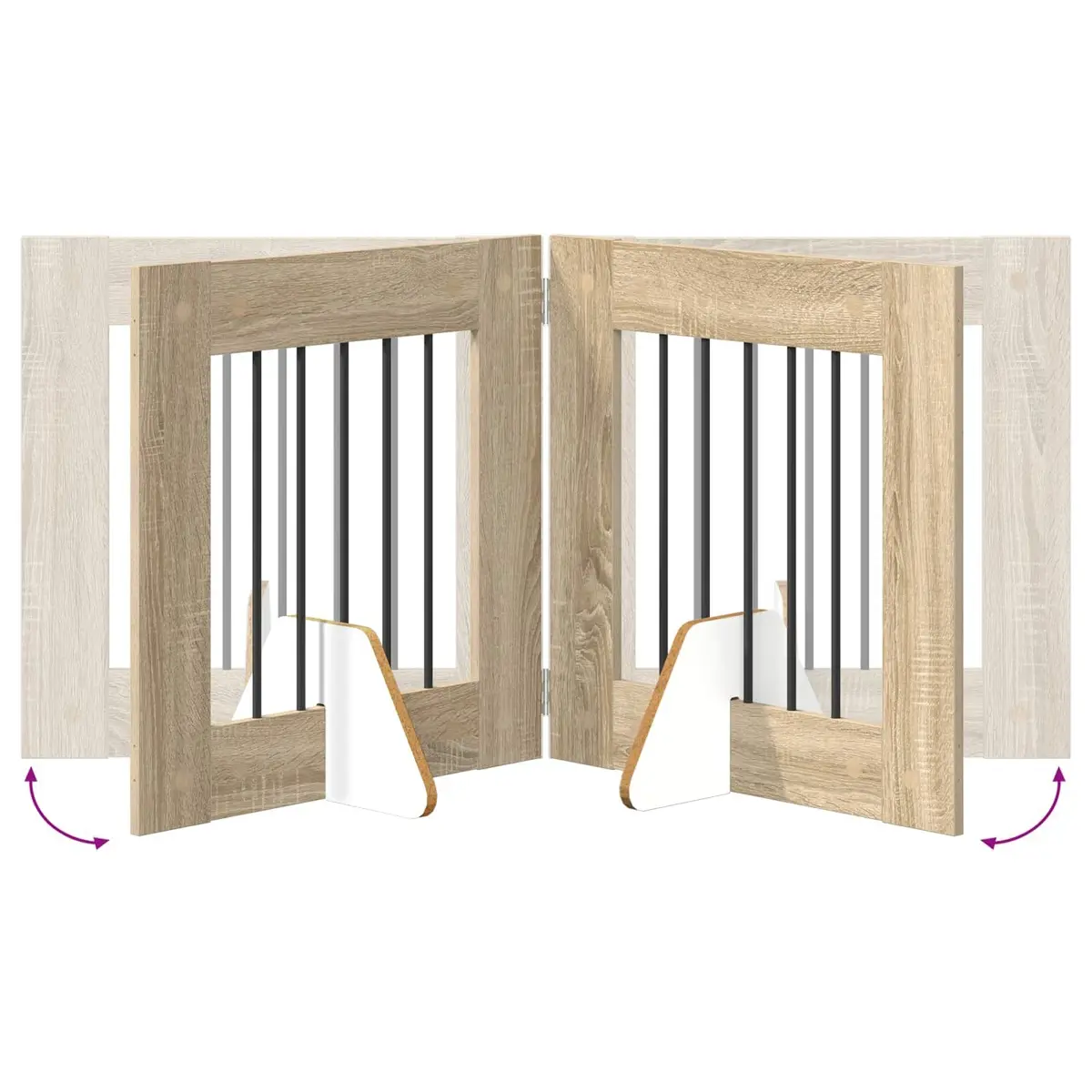 Foldable Dog Gate 120.5cm for Indoor Use