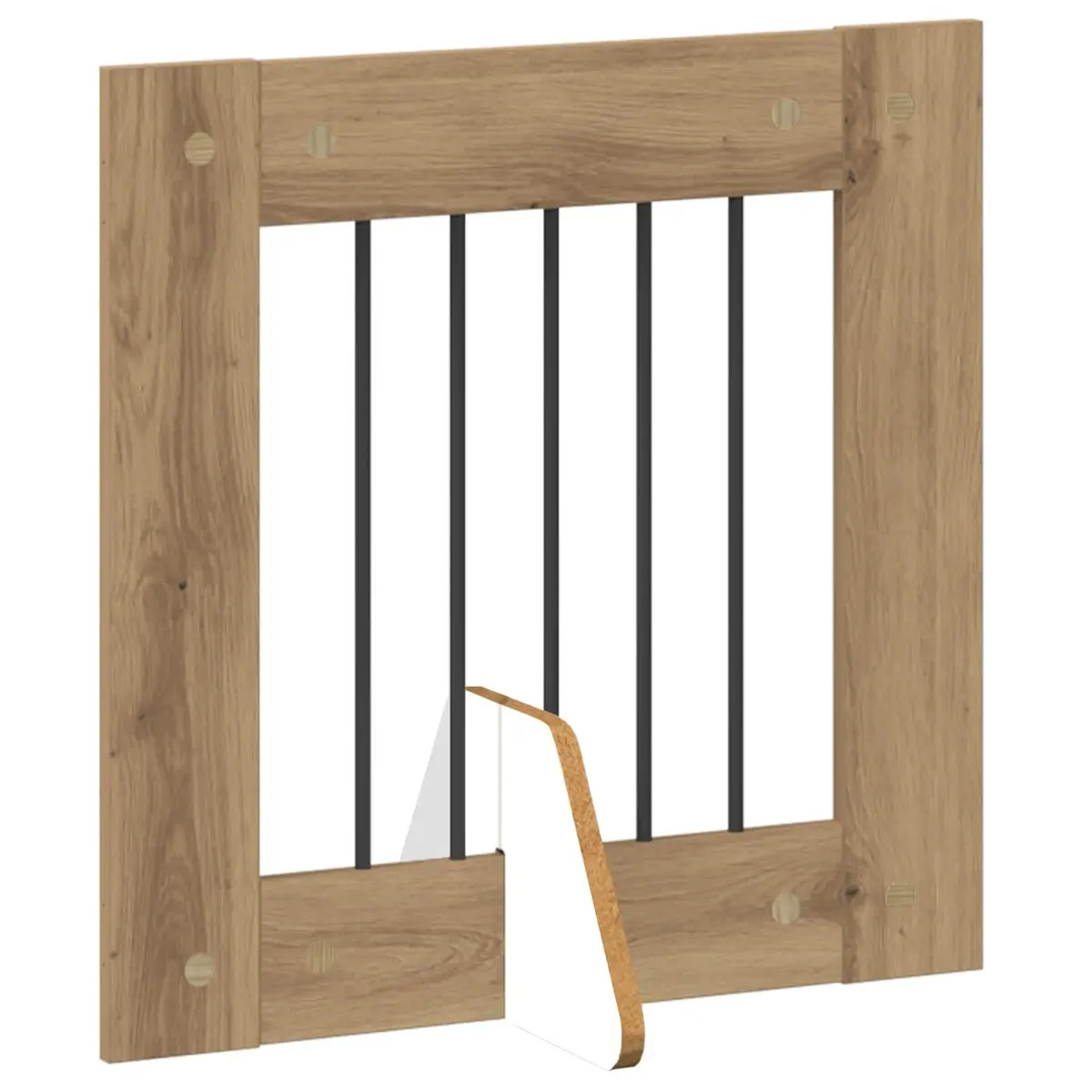 4-Panel Foldable Dog Gate for Home Use