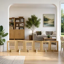 Easy-to-Use Folding Dog Gate for Home Safety