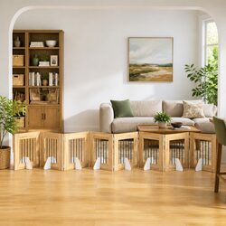 Practical 8-Panel Dog Gate - Fits Anywhere in Your Home