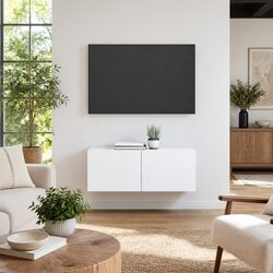 Practical White TV Wall Cabinets for Space-Saving Storage