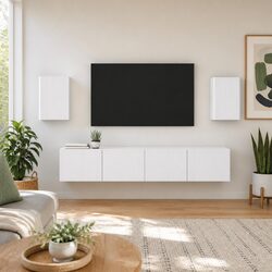 Practical White Wall Cabinet Set for Your Home