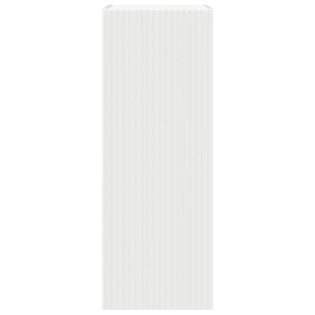 TV Wall Cabinet 2 Pieces White Modern Wall Mount Storage Unit Living Room