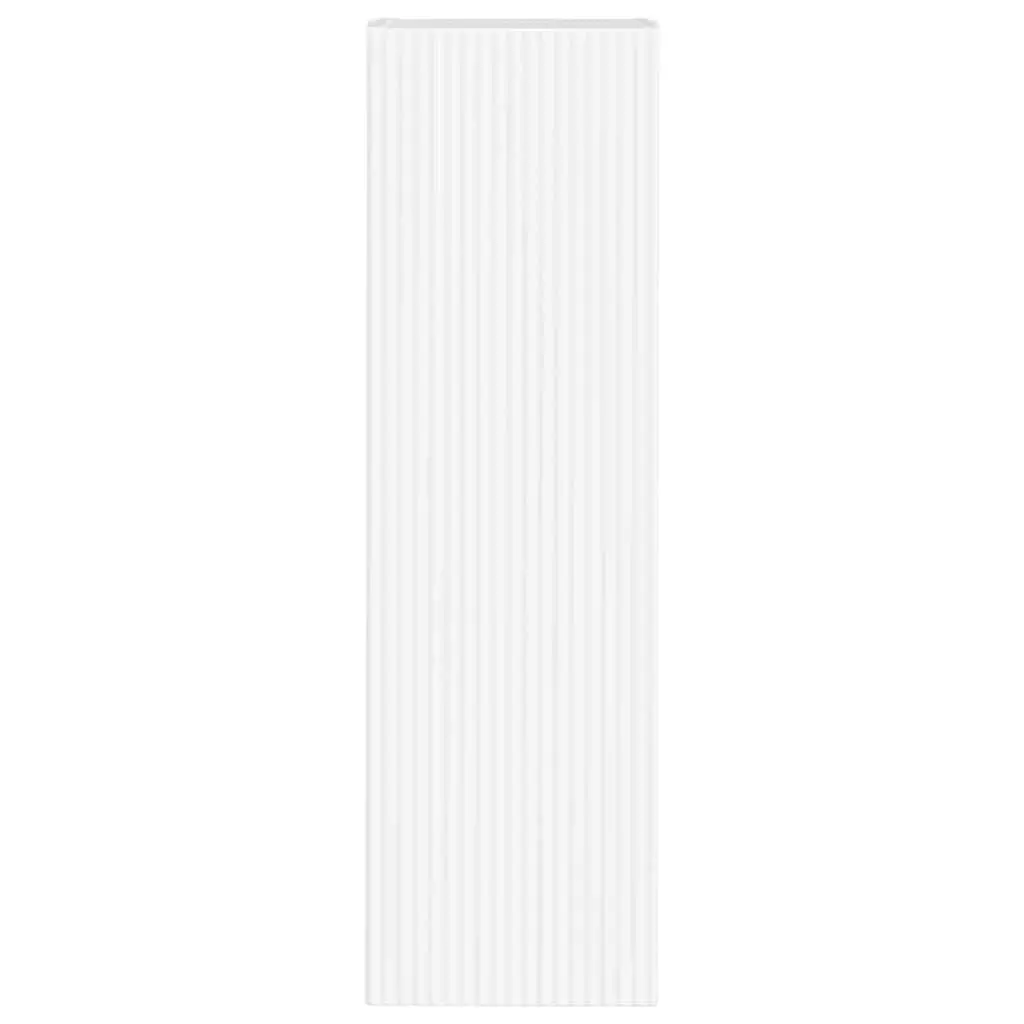 White TV Wall Cabinet 2 Pcs Wall Mounted Storage Unit Modern Living Room