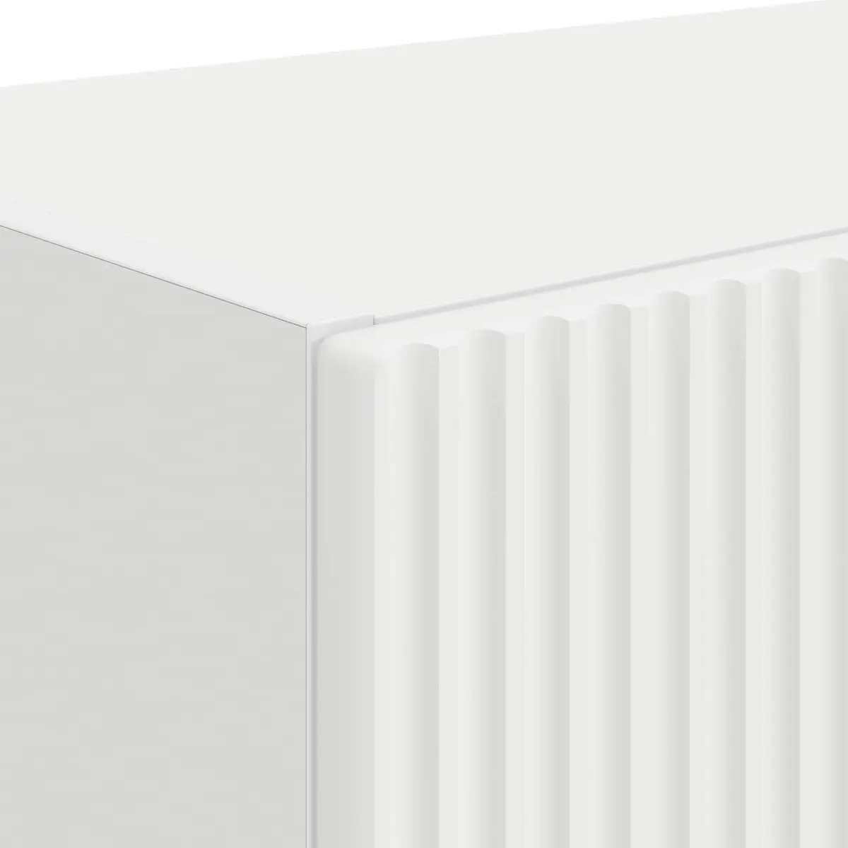 TV Wall Cabinet Engineered Wood 59.5 x 31 x 40 cm White 2 pcs Floating Wall Mounted Storage Unit