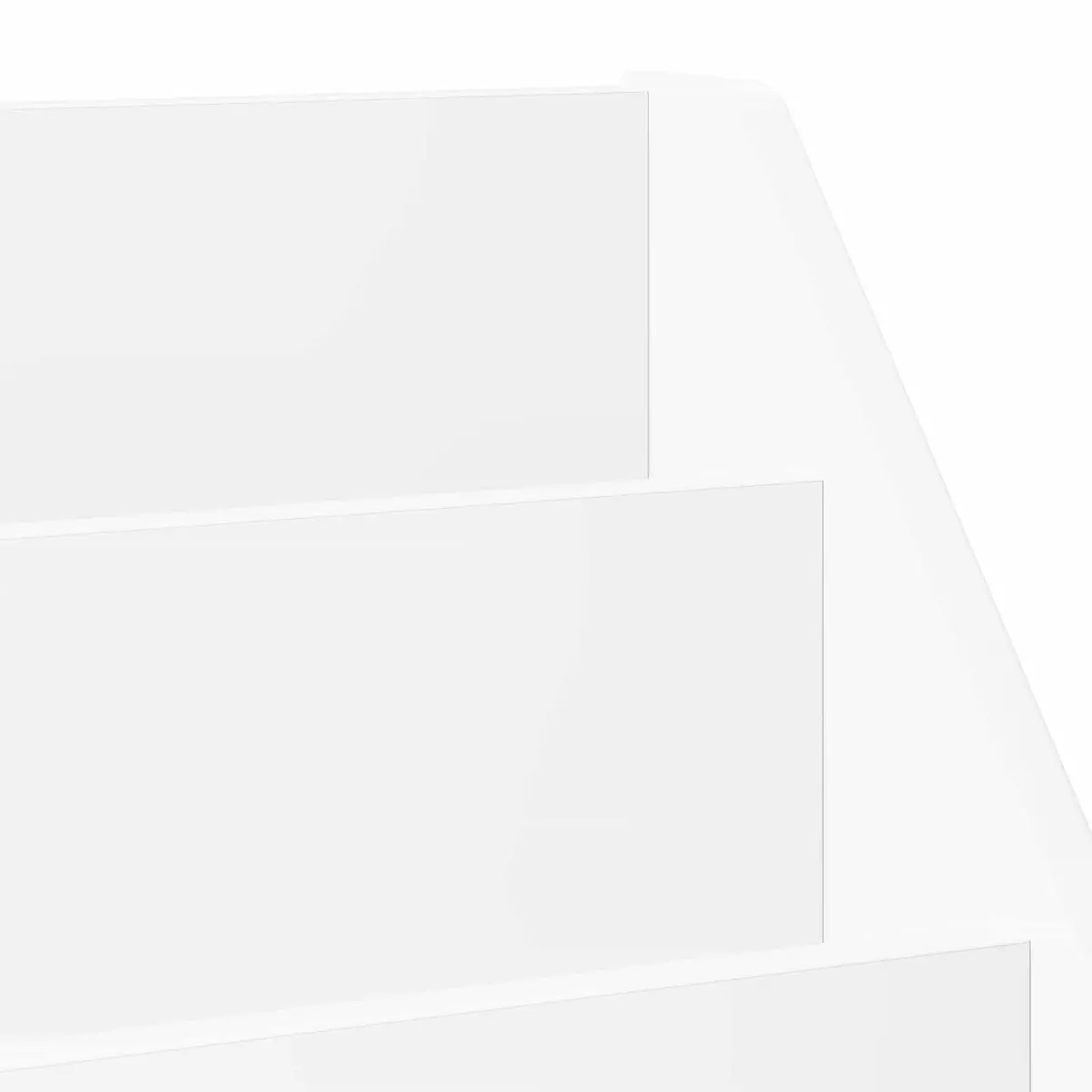 Kids Bookshelf Engineered Wood 72.5 x 29.5 x 69 cm White Modern Storage Cabinet Shelving Unit