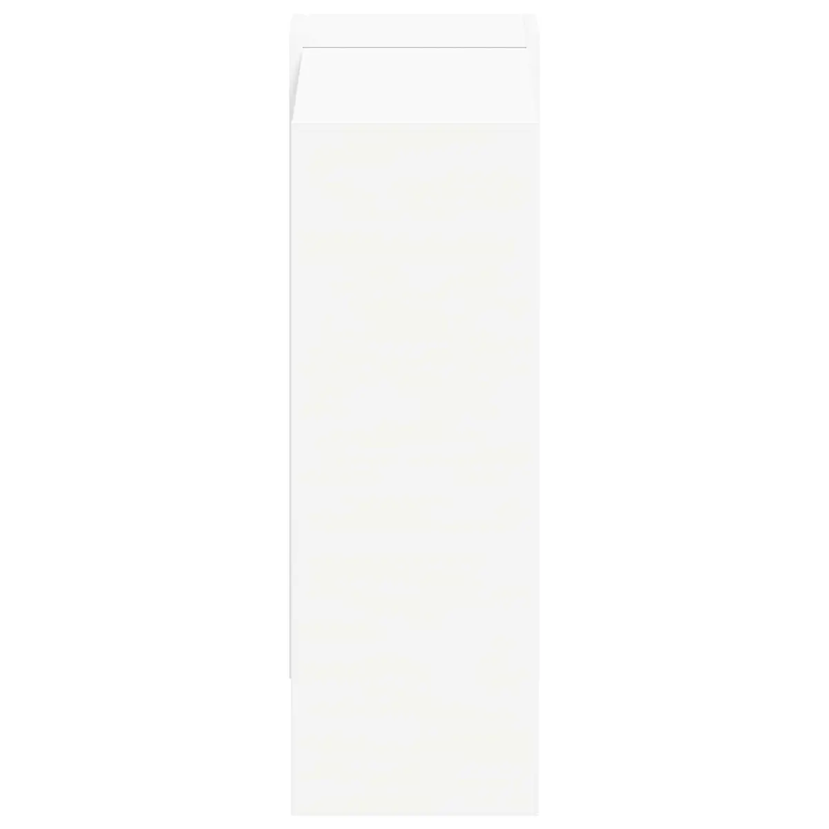 Bookshelf 2-Tier 52 x 25 x 71.5 cm White Bookcase Freestanding Storage Shelf