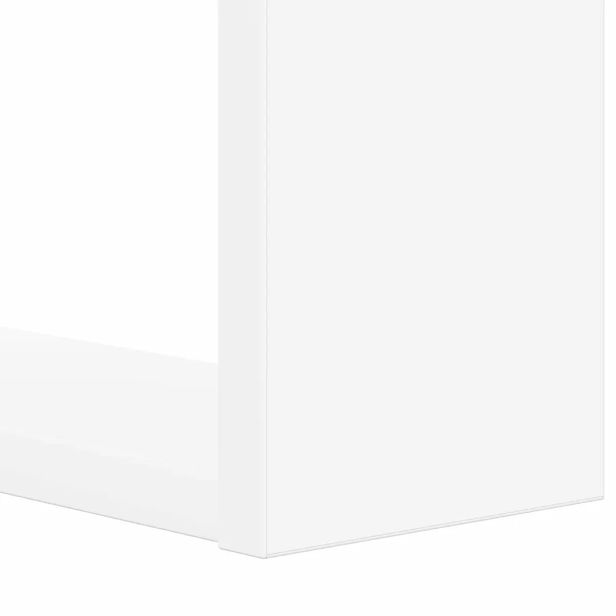 Bookshelf 2-Tier 52 x 25 x 71.5 cm White Bookcase Freestanding Storage Shelf