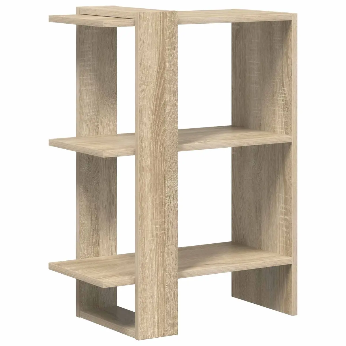 Bookshelf Engineered Wood 52 x 25 x 71.5 cm Brown Freestanding Storage Display Shelves