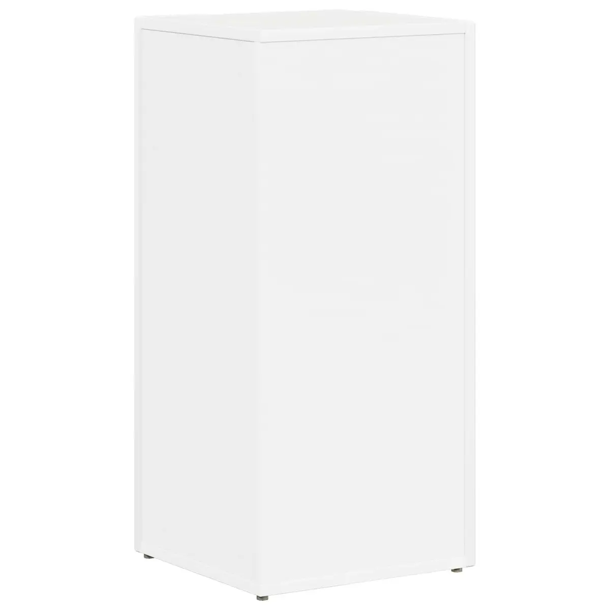 Side Shelf White 33 x 32 x 70.5 cm Engineered Wood Free-standing Bookcase
