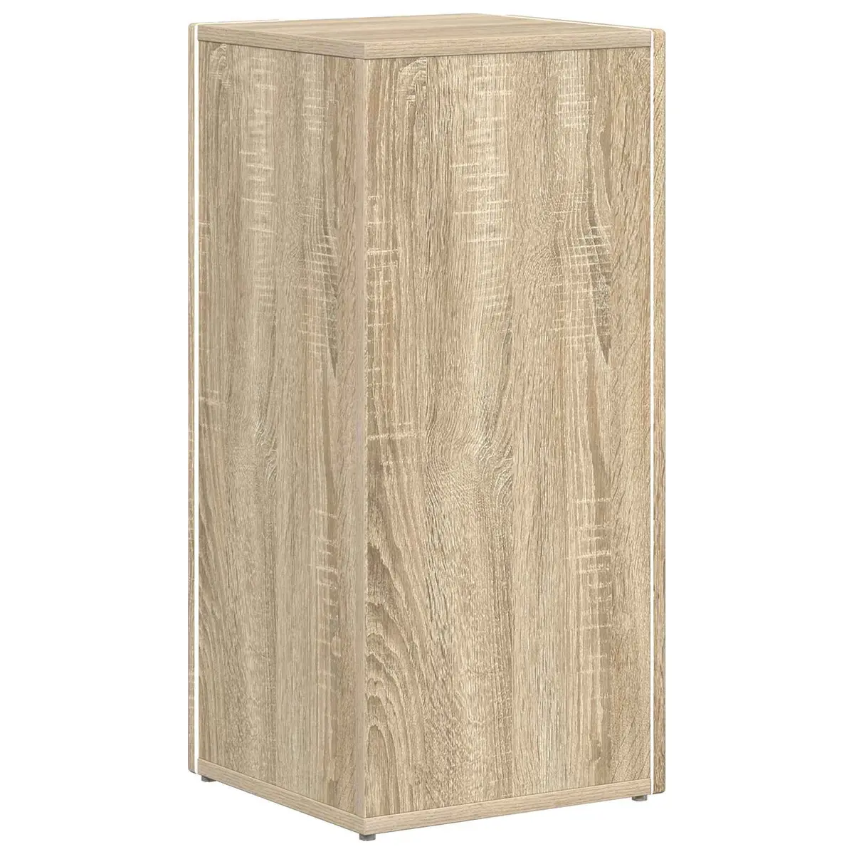 Side Shelf Standing Bookcase Storage Unit Brown Engineered Wood 33x32x70.5cm