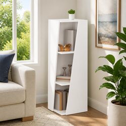 Practical White Side Shelf Bookcase for Any Room