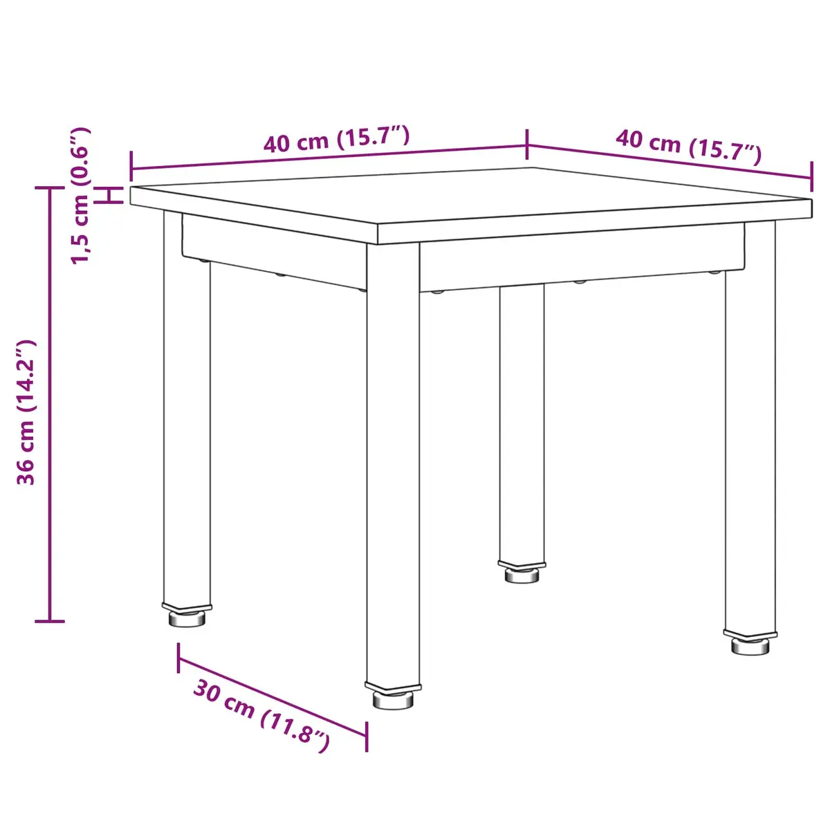Coffee Table Black Modern Rectangular Living Room Accent Furniture Engineered