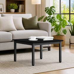 Practical Black Coffee Table for Everyday Use in Living Rooms