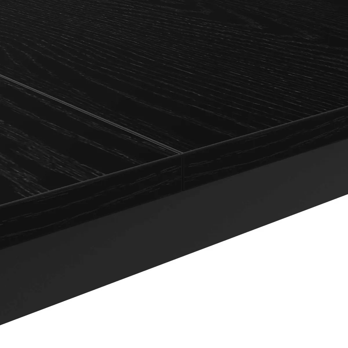 Coffee Table Black Rectangular Modern Living Room Accent Furniture Clean Lines