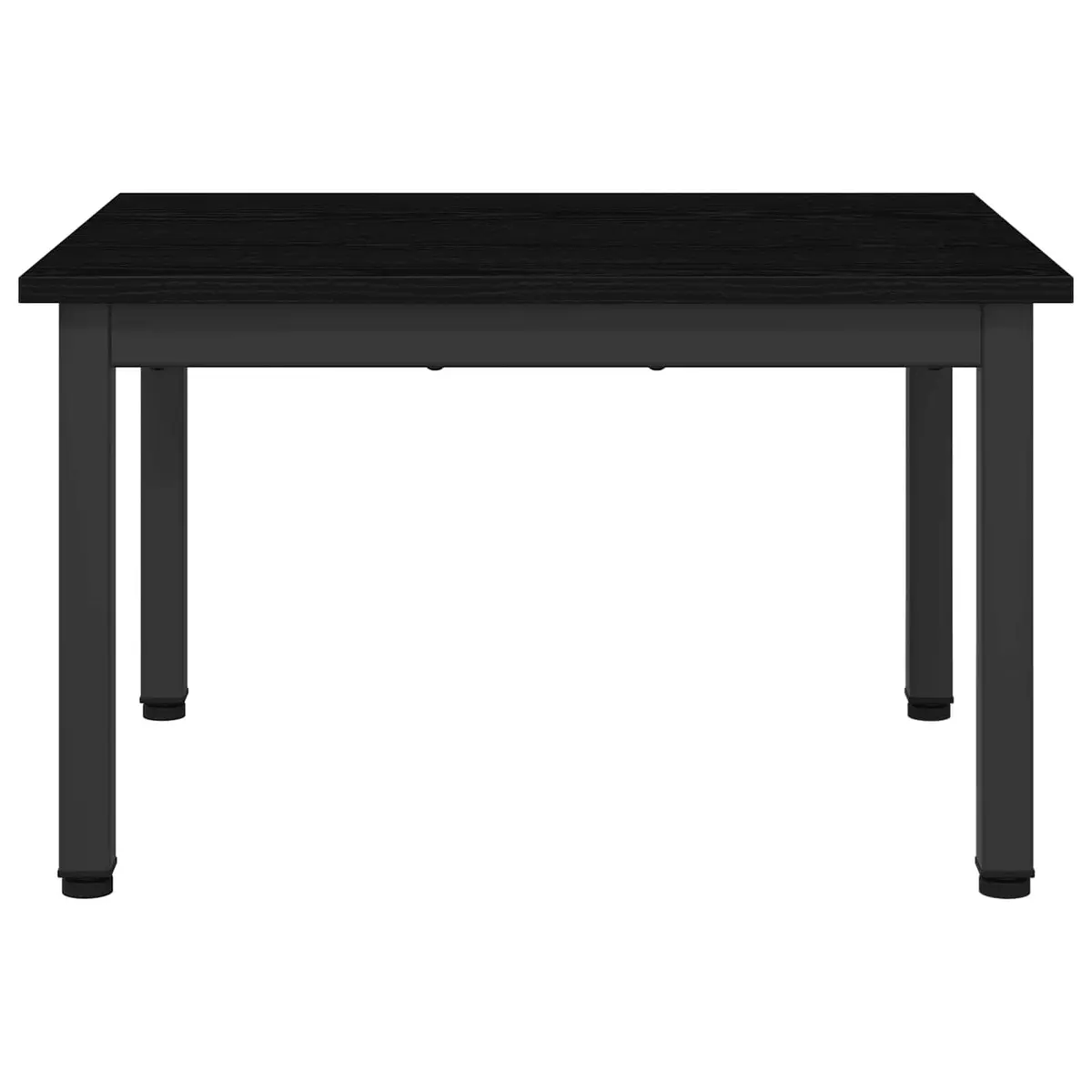 Black Coffee Table Modern Rectangular Living Room Furniture Engineered Wood