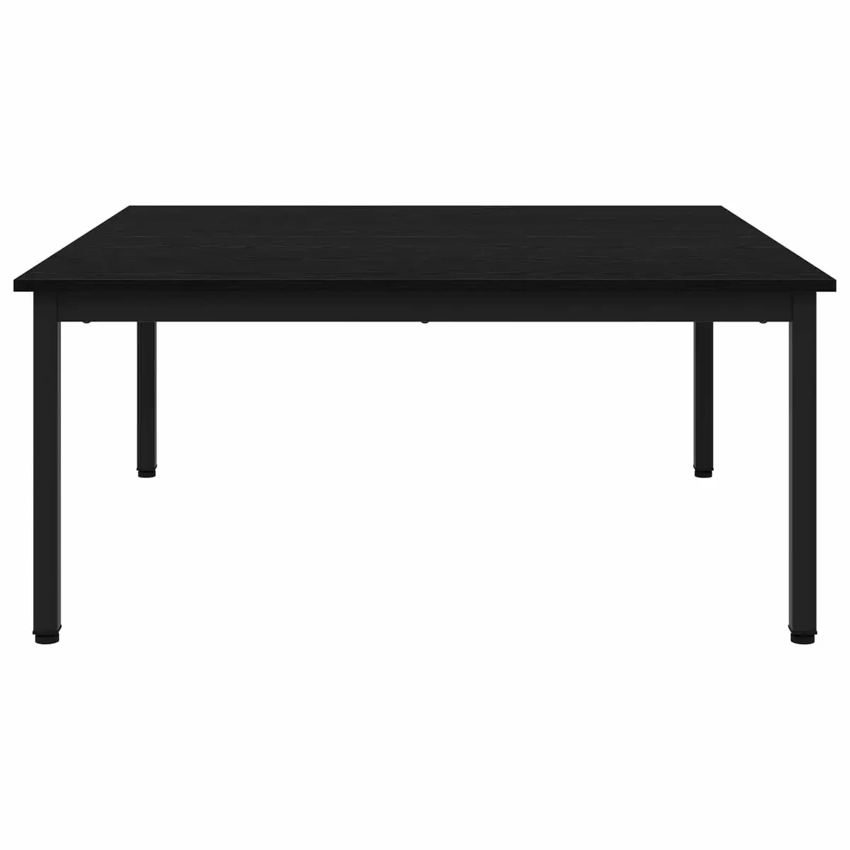 Coffee Table Black Oak 100x100x45cm Modern Living Room Accent Furniture