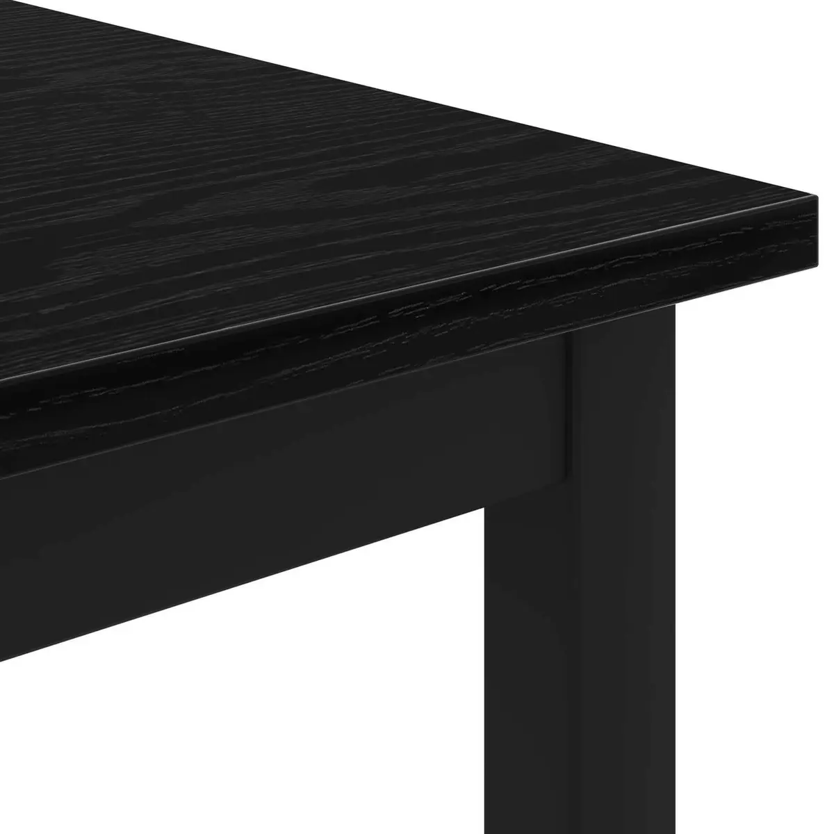 Coffee Table Black Oak 100x100x45cm Modern Living Room Accent Furniture