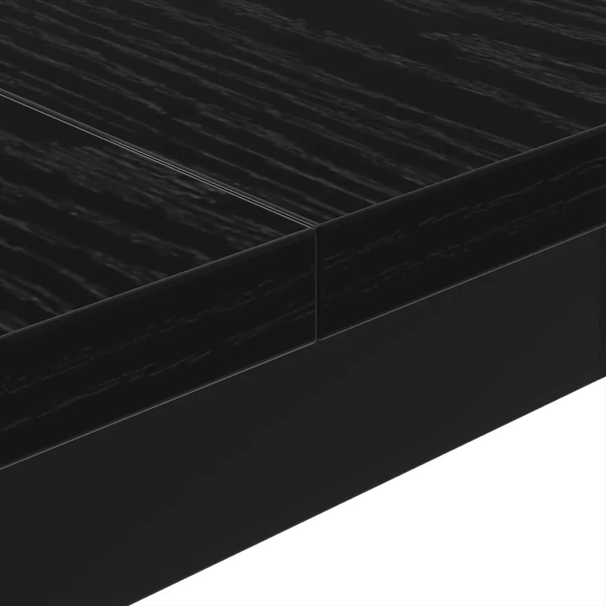 Coffee Table Black Oak 100x100x45cm Modern Living Room Accent Furniture