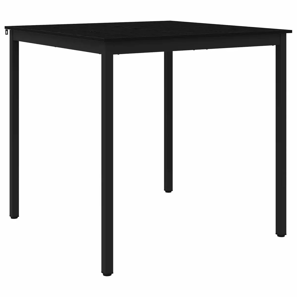 Standing Bar Table Rectangular Dining Kitchen Modern Black Engineered Wood