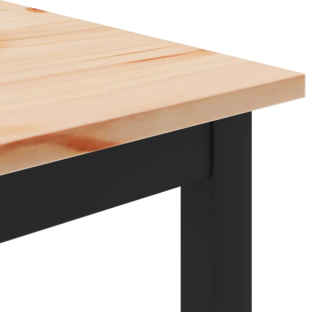 Coffee Table Solid Pine Wood Brown 80x80x45cm