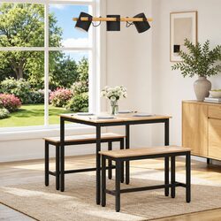 Practical Square Dining Table for Everyday Use 80x80x75cm