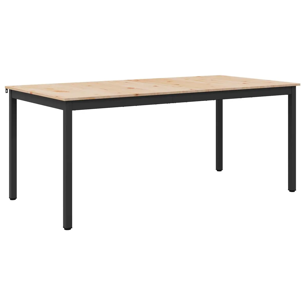Dining Table 140x80x75cm Natural Solid Pine Wood Kitchen Room Furniture