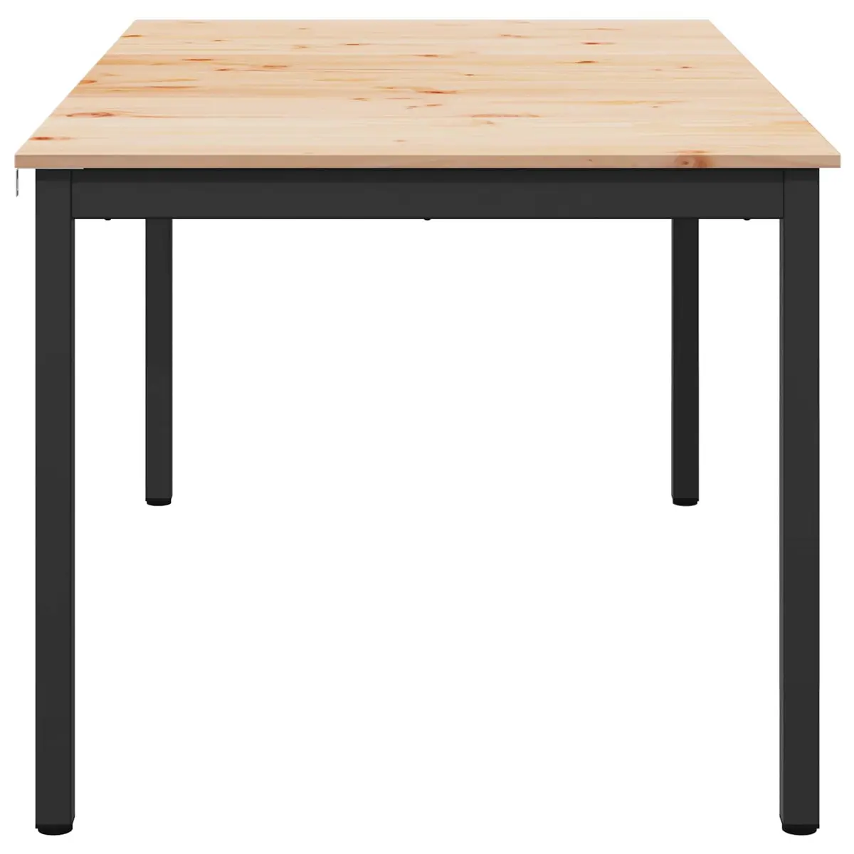 Dining Table 140x80x75cm Natural Solid Pine Wood Kitchen Room Furniture