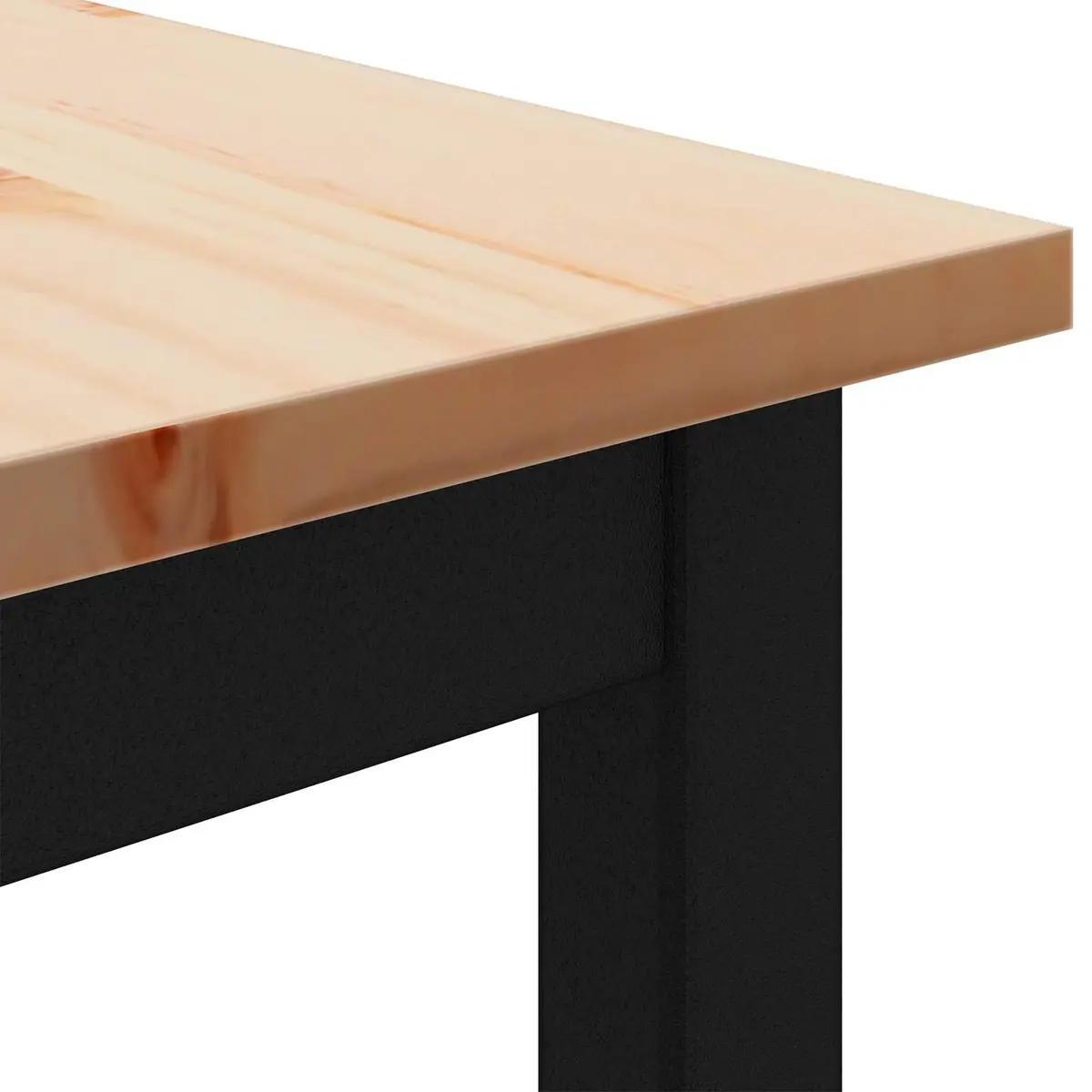 Dining Table 140x80x75cm Natural Solid Pine Wood Kitchen Room Furniture