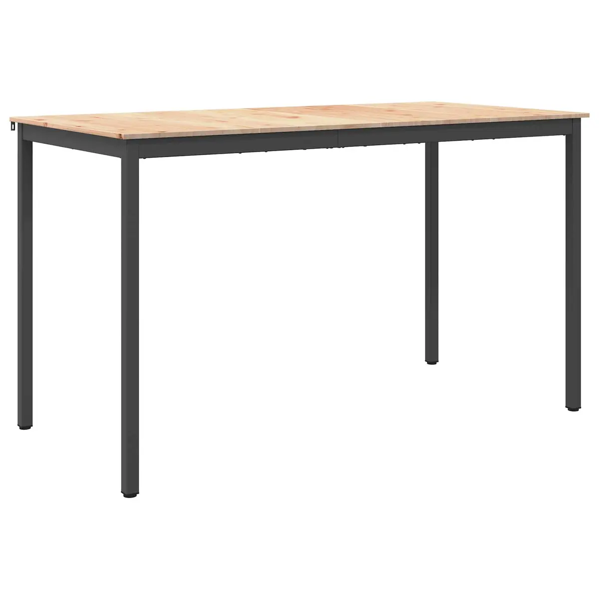 Bar Table Kitchen Dining Room Solid Pine Wood Natural Brown 180x90x105cm