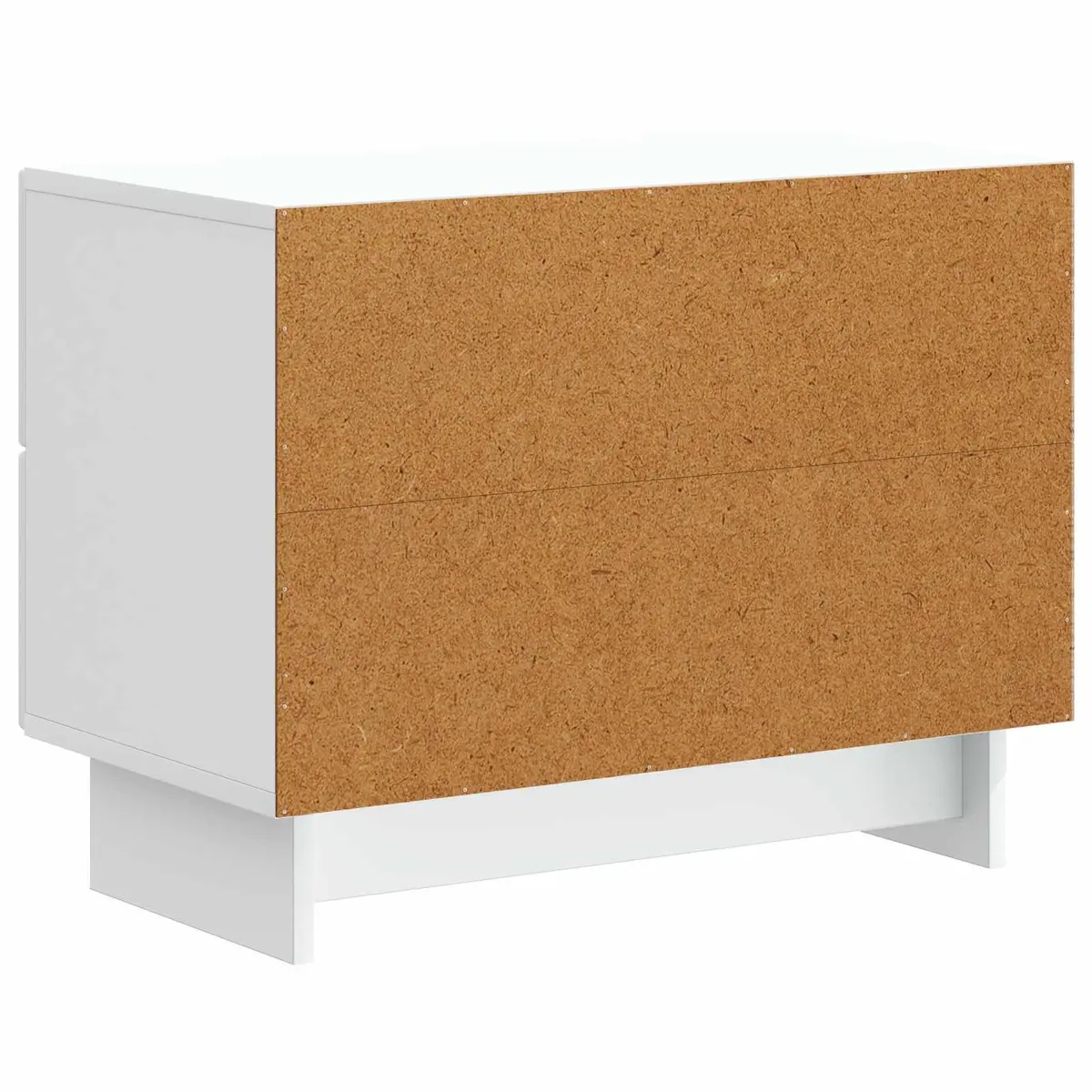 Bedside Cabinet Engineered Wood 62 x 34.5 x 47.5 cm White Vintage Modern Storage Table