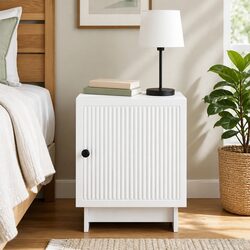 Functional White Nightstand for Any Room