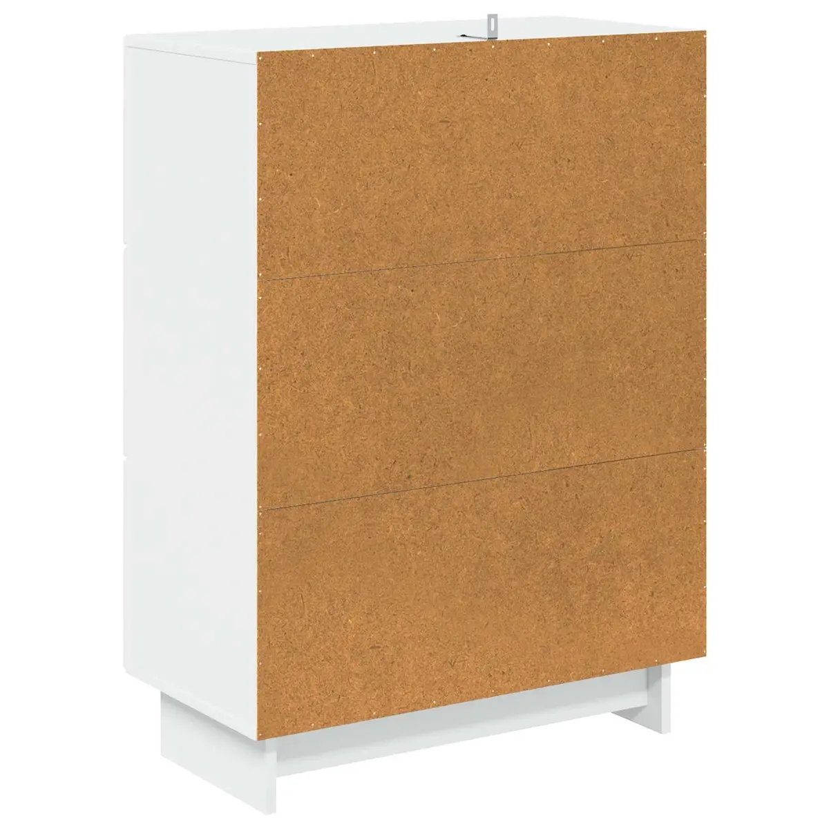 Drawer Cabinet White Storage 66 x 34.5 x 90 cm Engineered Wood Modern Vintage