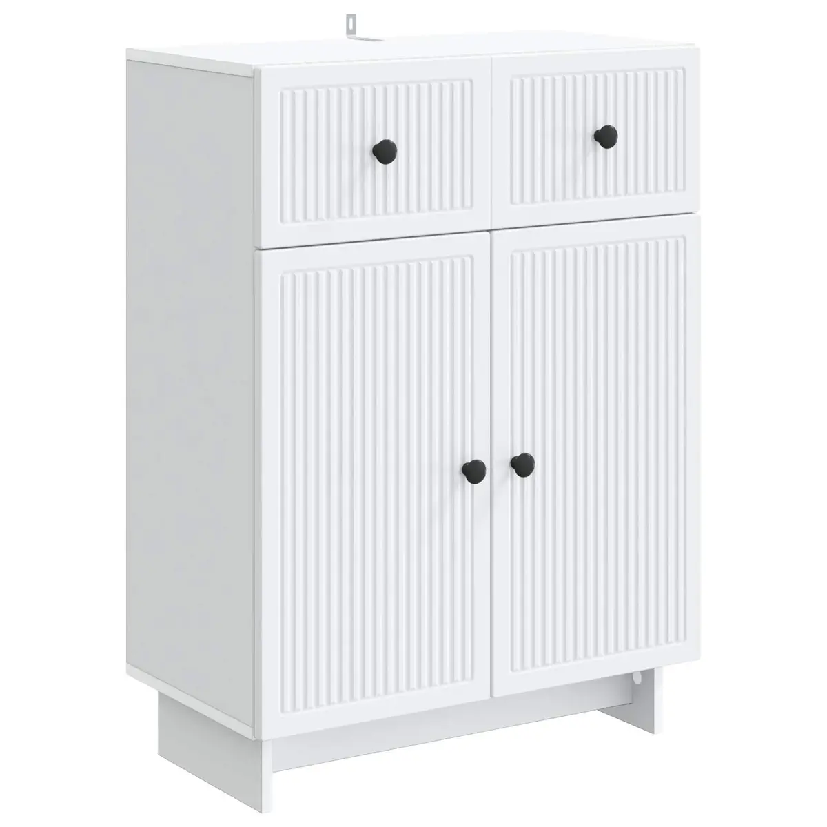 Sideboard Engineered Wood 66x34.5x90cm White Storage Cabinet Furniture Living