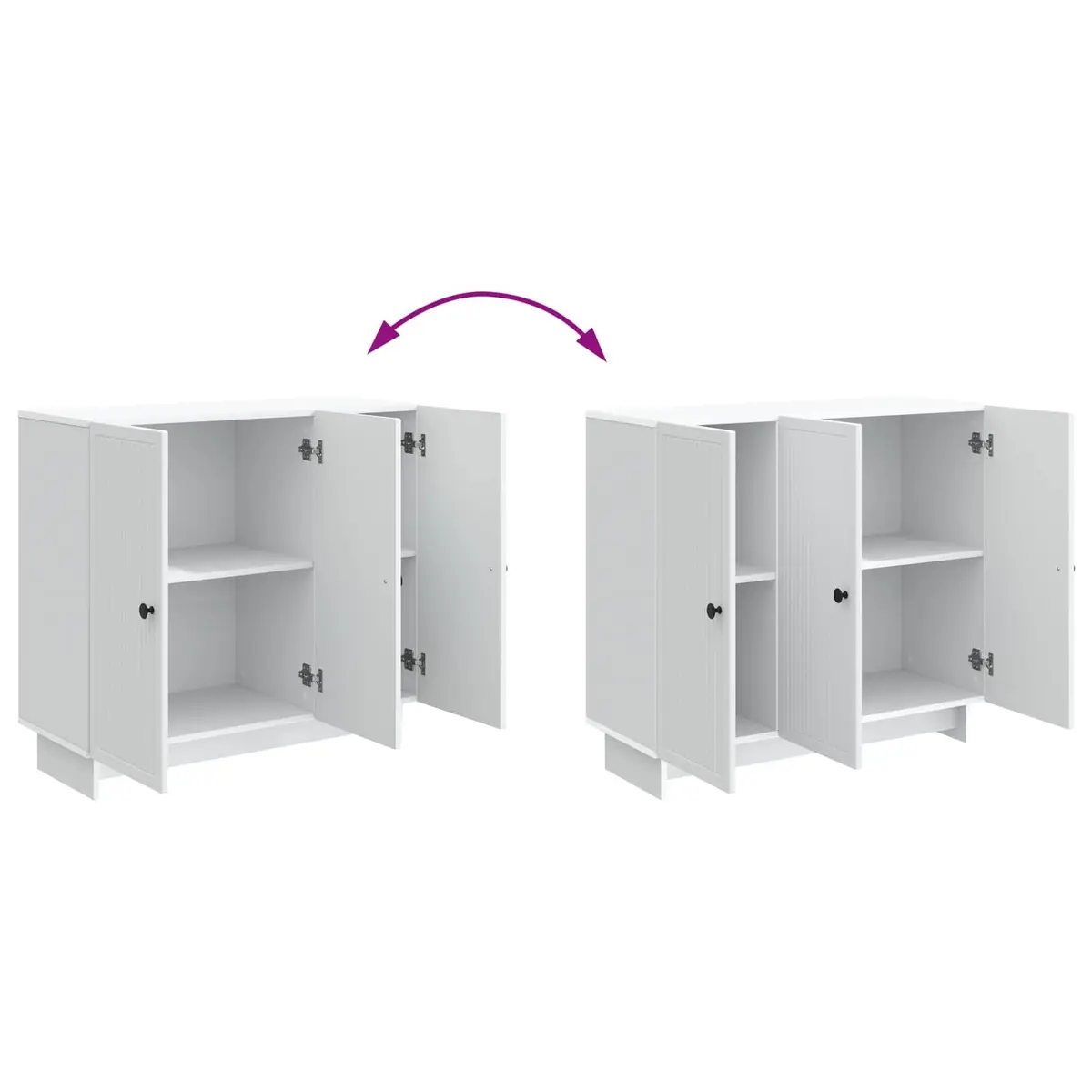 White Sideboard for Living and Dining Rooms