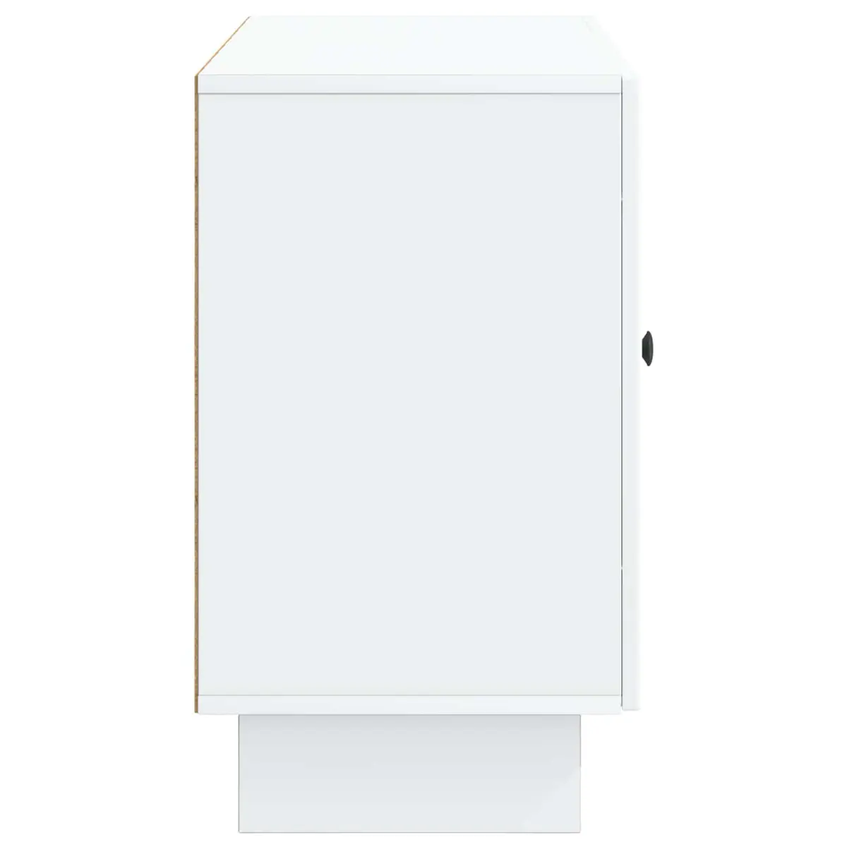 Sideboard White Modern Storage Cabinet with Drawers Shelves Swing Doors