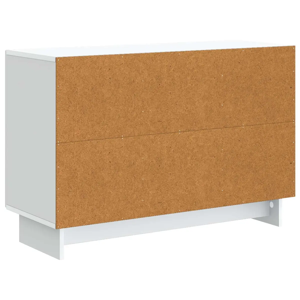 Sideboard White Modern Storage Cabinet with Drawers Shelves Swing Doors
