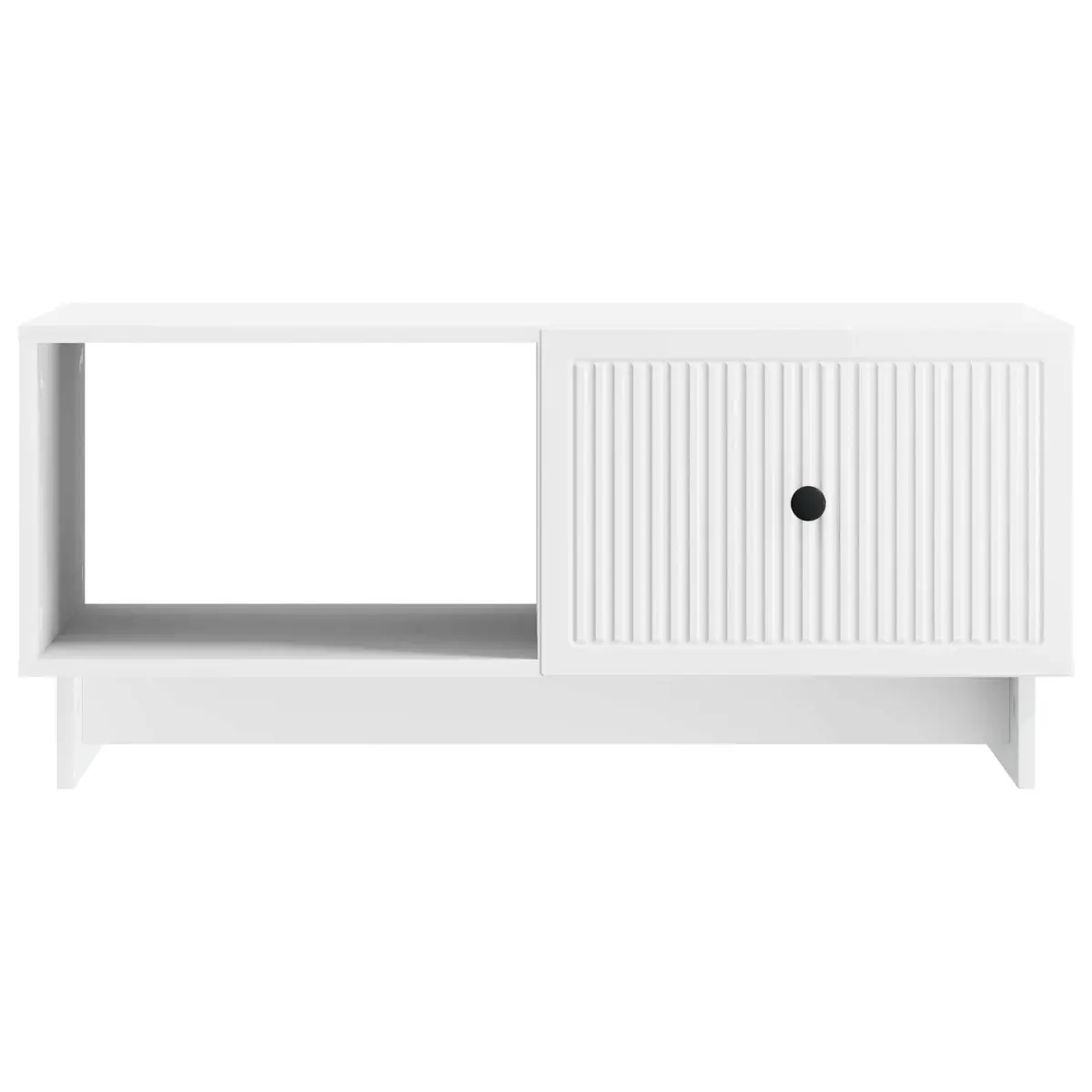 White Coffee Table with Ample Storage
